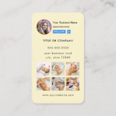 プロフェッショナルInstagram写真後を追Me Qrコード 名刺 (裏面)