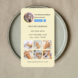 プロフェッショナルInstagram写真後を追Me Qrコード 名刺