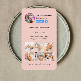 プロフェッショナルInstagram写真後を追Me Qrコード 名刺