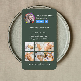 プロフェッショナルInstagram写真後を追Me Qrコード 名刺