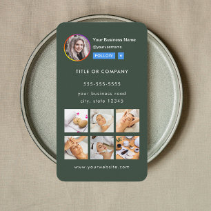 プロフェッショナルInstagram写真後を追Me Qrコード 名刺