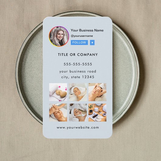 プロフェッショナルInstagram写真後を追Me Qrコード 名刺