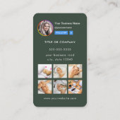 プロフェッショナルInstagram写真後を追Me Qrコード 名刺 (裏面)