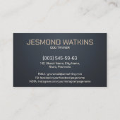 プロフェッショナルK9トレーニング – ベルギーマリノワ 名刺 (裏面)