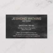 プロフェッショナルK9トレーニング – ベルギーマリノワ 名刺 (裏面)