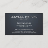 プロフェッショナルK9トレーニング 名刺 (裏面)