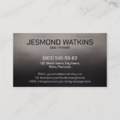 プロフェッショナルK9トレーニング 名刺 (裏面)