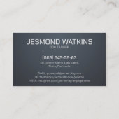 プロフェッショナルK9トレーニング 名刺 (裏面)