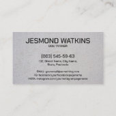 プロフェッショナルK9トレーニング 名刺 (裏面)