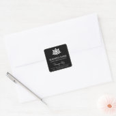 プロフェッショナルLotus Black Soy Candle製品ラベル スクエアシール (封筒)