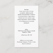 プロフェッショナルQRコーシンプルド実在の写真 名刺 (裏面)