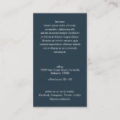 プロフェッショナルQRコーシンプルド実在資産写真Busi 名刺 (裏面)