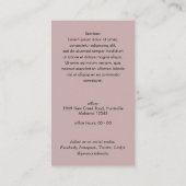 プロフェッショナルQRコーシンプルド実在資産写真Busi 名刺 (裏面)