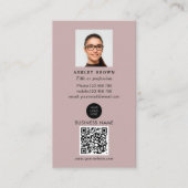 プロフェッショナルQRコーシンプルド実在資産写真Busi 名刺 (正面)
