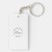 プロフェッショナルQRコードあなたのロゴカスタムキーチェーン キーホルダー (裏面)