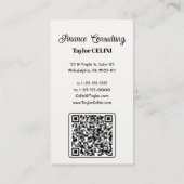 プロフェッショナルQRコードでネットワークを強化 名刺 (裏面)