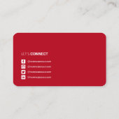 プロフェッショナルQRコードとソーシャルメディアネットワーク 名刺 (裏面)