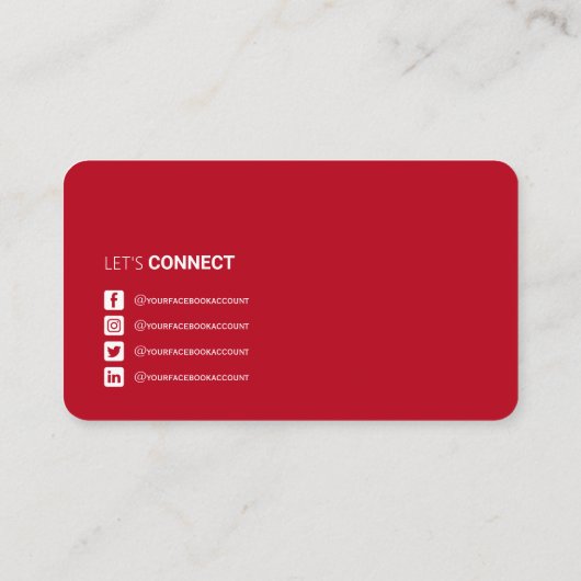 プロフェッショナルQRコードとソーシャルメディアネットワーク  名刺 (裏面)