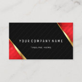 プロフェッショナルQRコードはっきりした赤と黒 名刺 (正面)