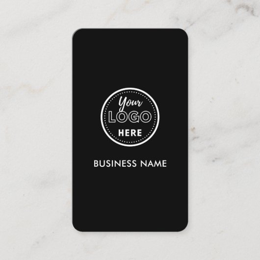 プロフェッショナルQrコードインスタグラムFacebookロゴブラック 名刺 (正面)