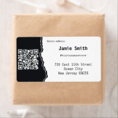 プロフェッショナルQRコードカスタム差出人住所 ラベル (インサイチュ)