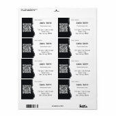 プロフェッショナルQRコードカスタム差出人住所 ラベル (フルシート)