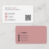 プロフェッショナルQRコードソーシャルメディアネットワークバジン 名刺 (正面/裏面)