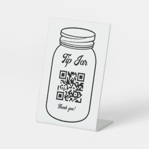 プロフェッショナルQRコードデジタルチップJAR 台座サイン