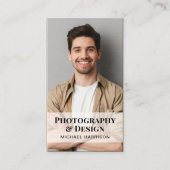 プロフェッショナルQRコードフォトクラフト紙 名刺 (正面)