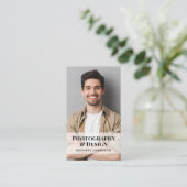 プロフェッショナルQRコードフォトソーシャルメディア 名刺 (スタンド正面)