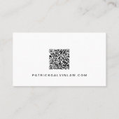 プロフェッショナルQRコードフォトロゴ 名刺 (裏面)