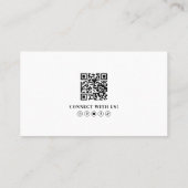 プロフェッショナルQRコードフォトロゴ 名刺 (裏面)
