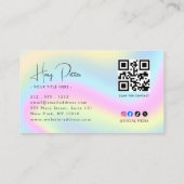 プロフェッショナルQRコードフォト 名刺 (裏面)