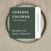 プロフェッショナルQrコードフォレストグリーンソーシャルメディア スクエア名刺