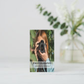 プロフェッショナルQRコードフルフォト名刺 名刺 (スタンド正面)