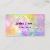 プロフェッショナルQrコードモダンホロオパールスタイリッシュ 名刺 (裏面)