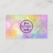 プロフェッショナルQrコードモダンホロOpalロスタイリッシュゴ 名刺 (裏面)