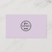 プロフェッショナルQrコードロゴモダントレンディー紫 名刺 (裏面)