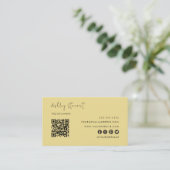 プロフェッショナルQrコードロゴモダントレンディーGroovy 名刺 (スタンド正面)