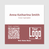 プロフェッショナルQRコードロゴ会社の専門知識 名札 (正面)