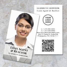 プロフェッショナルQRコードロゴ写真 名刺