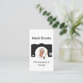 プロフェッショナルQRコード写真とデザイン 名刺 (スタンド正面)