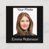 プロフェッショナルQRコード写真名刺 スクエア名刺 (正面)