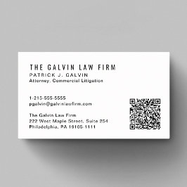 プロフェッショナルQRコード従業員 名刺