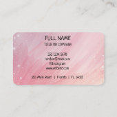 プロフェッショナルQRコード業務用ブモダンシ コーリングカード (裏面)