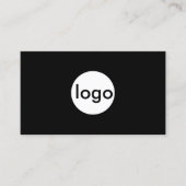 プロフェッショナルQRコード白黒名刺 名刺 (正面)
