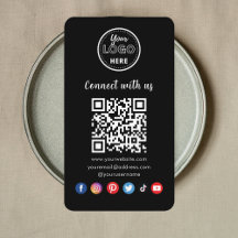 プロフェッショナルQRコードConnect With Usソーシャルメディア