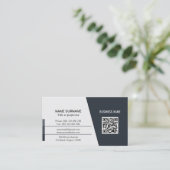 プロフェッショナルQRコ企業のードまたは個人  名刺 (スタンド正面)