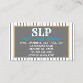 プロフェッショナルSLP名刺 名刺 (裏面)