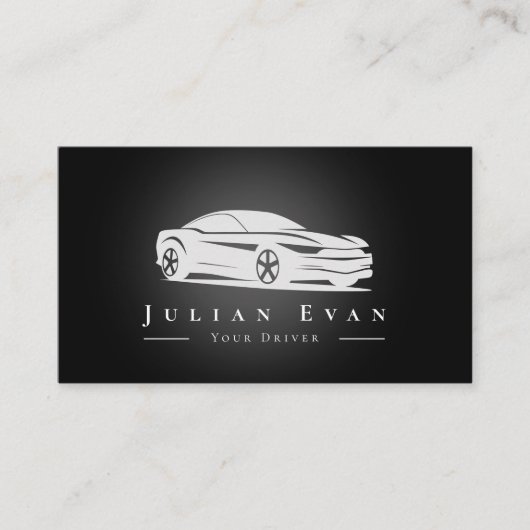 プロフェッショナルUber運転車サービス名刺 名刺 (正面)